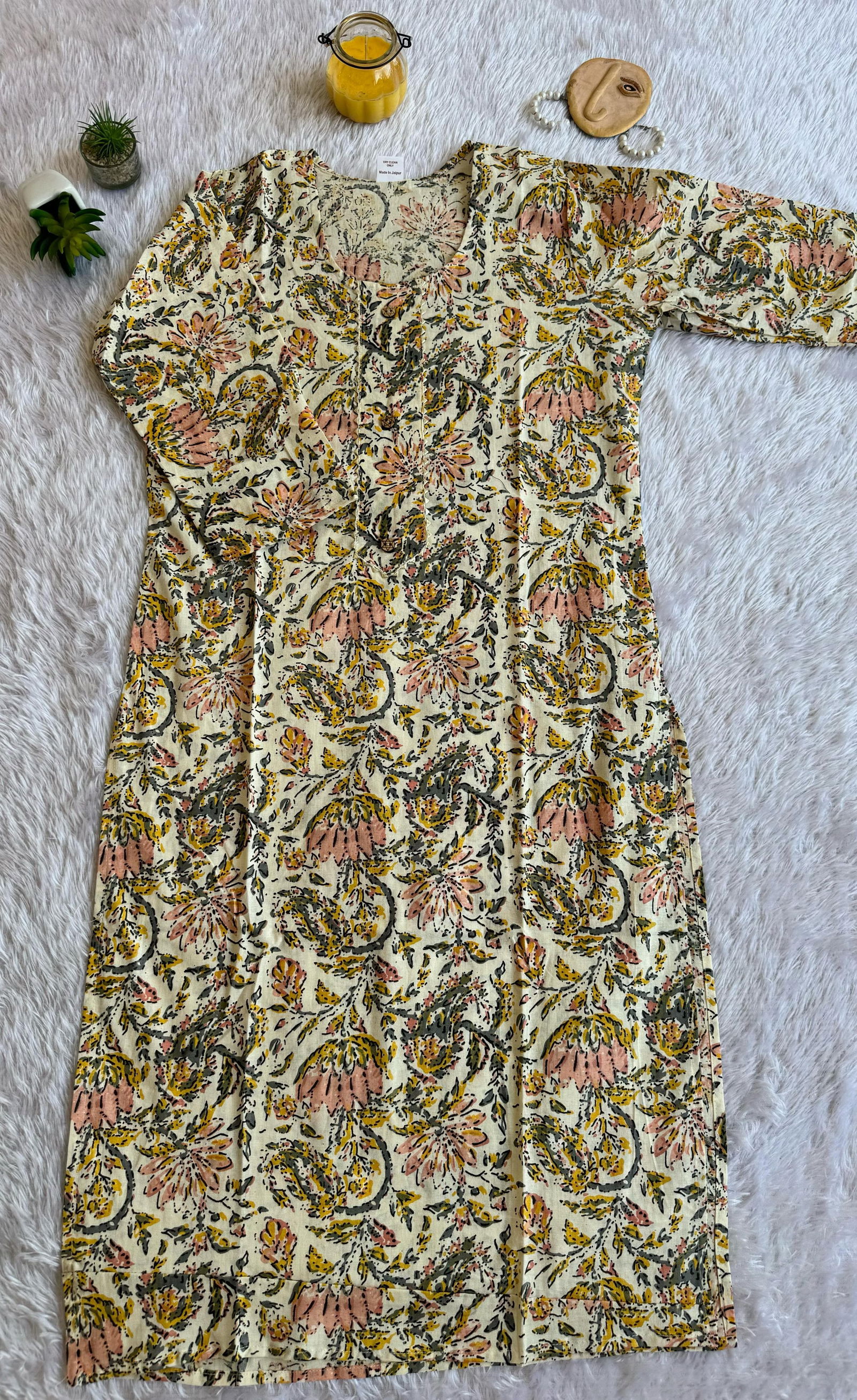 Mann Printed Daily Wear Printed Jaipuri Cotton Kurtis Wholesale Market In Surat
